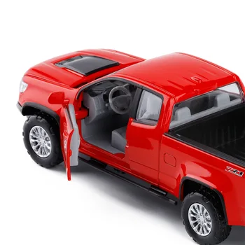 Lieti Žaislas Pikapas 1:32 Chevrolet Pickup Metalo Die-casting Garso ir Šviesos Traukti Žaislas Automobilis Vaikų Dovana žaislai Berniukams