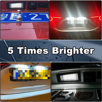 2vnt LED Skaičius Licenciją Plokštelės Šviesos Žibintus, Mazda Mazda3 3 Gen3 Axela-2018 m. CX-3 2016-iki B45A-51-2L0 OEM Pakeitimo