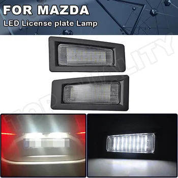 2vnt LED Skaičius Licenciją Plokštelės Šviesos Žibintus, Mazda Mazda3 3 Gen3 Axela-2018 m. CX-3 2016-iki B45A-51-2L0 OEM Pakeitimo