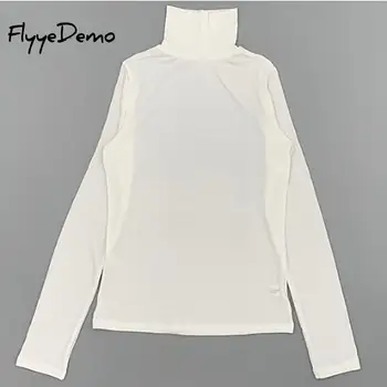 Korėjos Atsitiktinis Medvilnės marškinėliai Moterims Harajuku Pavasarį, Rudenį Golfo marškinėliai Moterims Derliaus Tshirts Baltos spalvos Nemokamai Dydis Moterų Marškinėliai