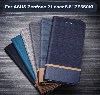 Už Asus Zenfone 2 Lazerio ZE550KL Flip Book Case Silikoninis Galinio Dangtelio Asus Zenfone 2 Lazerio 5.5