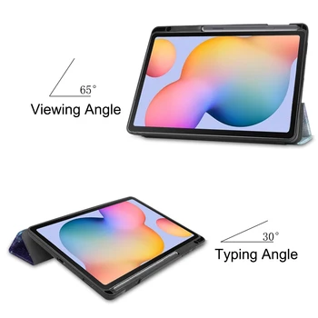 2020 Naują Ultra Plonas korpusas su Pieštukas Turėtojas Dangtelis skirtas Samsung Galaxy Tab S6 Lite 10.4 SM-P610 SM-P615 Tabletės Apvalkalas