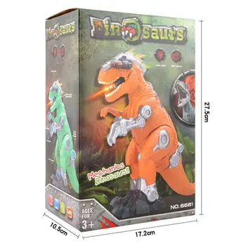 Mechaninė T-Rex Dinozaurai Elektros Žaislas Didelis Pėsčiųjų Dragon Žaislas Su Šviesos, Garso
