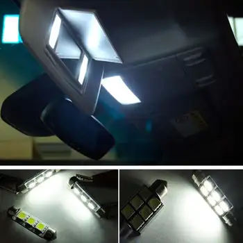 Audew Balta Canbus Automobilio Salono Lempa LED Šviesos diodų (LED) Automobilių Stiliaus Skaityti Naktį Šviesos Žemėlapis Lempos su Priemone 