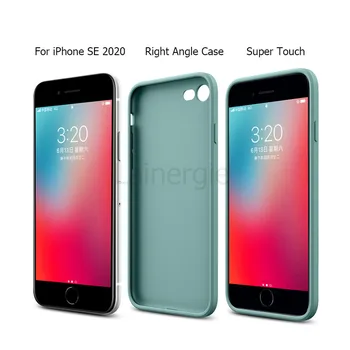 IPhone 7 8 Atveju Naujas Skystis Aikštėje Minkštas Silikoninis Telefono dėklas Skirtas iPhone SE 2020 m. 11 Pro Max