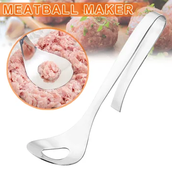1 Vnt Lengva Meatball Maker Nerūdijančio Plieno Šaukštas Virtuvės Namų Iškylą maisto ruošimo Pagalbininkas ED-pristatymas