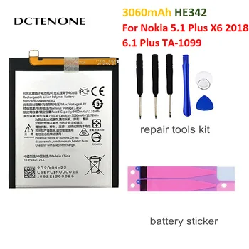 DCTENONE 3060mAh HE342 pakeitimo Baterija 