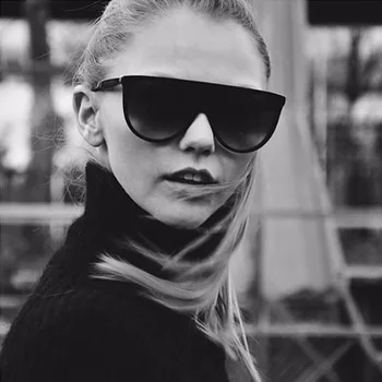 Mados veidrodis ponios festivalis naujų 2018 negabaritinių retro didelis derliaus saulės akiniai aivation prabangos prekės ženklo dizaino Akiniai nuo saulės moterims