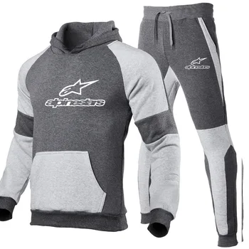 Alpinestars Pavyzdžiu sekti pavyzdžiu Vyrų kostiumas Sporto hoodie + kelnės tiktų sporto kailis sportinis kostiumas