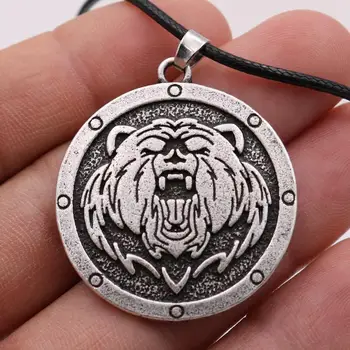 Nostalgija Viking Bear Paw Pakabukas Slavų Gyvūnų Talismanas Skandinavų Amuletas Papuošalai Karoliai Vyrų Pagoniško