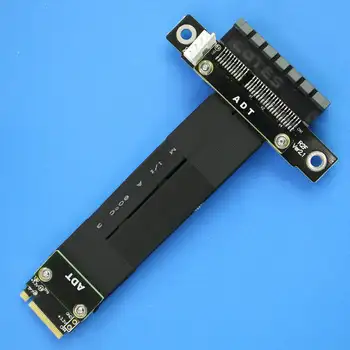 R42SF/R42SL/R42SR PCIe x4 3.0 ilgiklis PCI Express 4x M. 2 NVMe Klavišą M 2280 Riser Card Gen3.0 Extender Linija 32G/bps