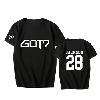 Kpop korėjos Mados GOT7 JACKSON ŽENKLAS JB JR. 2-asis Albumas SKRYDŽIO ŽURNALAS Sunku Nešioti Medvilnės Marškinėlius K-POP T Marškinėliai T-shirt PT324