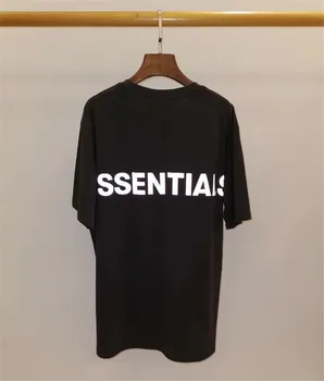 Naujas 3M šviesą Atspindinčios RŪKO Essentials Marškinėliai Vyrams Wome 1:1, Geriausias Kokybės Essentials T shirts Viršuje Tees harajuku