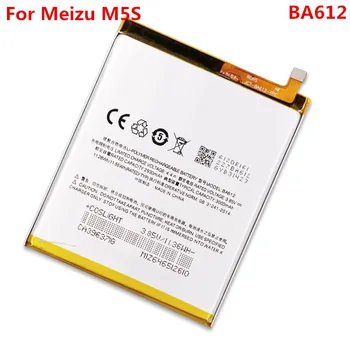 Originalus Baterijos Meizu M5S M612Q M612M BA612 3000mAh Pakeitimo Li-jonų Polimerų Telefono Bateriją, Remontas, Dalys