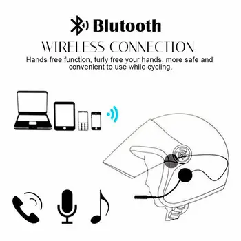 Bluetooth 5.0 Šalmas, Rankų Įrangos Garsiakalbis Aksesuaras Belaidžio Motociklo Domofonas Ryšio Ausinės Su Mic Stereo 2019