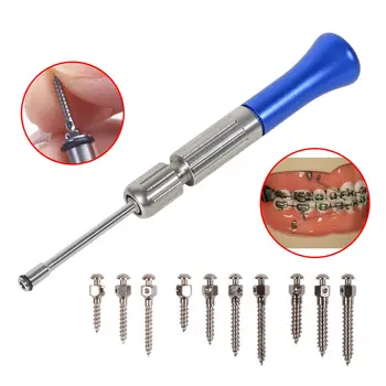 Dantų Ortodontinis Micro Mini Implantai Įsukami Savarankiškai Gręžimo Atsuktuvas / Rankena