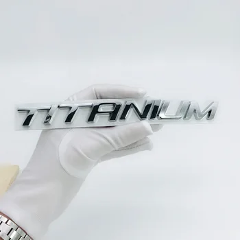 1pcs 3D metalo, TITANO Patobulinta versija didelė uodega, lipdukai, emblemos auto Ženklelis 