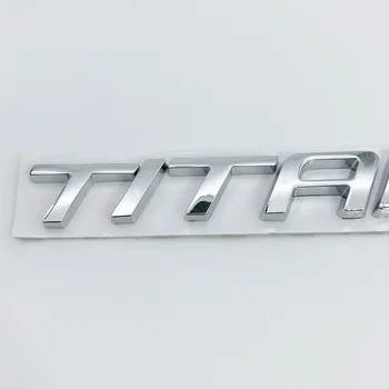 1pcs 3D metalo, TITANO Patobulinta versija didelė uodega, lipdukai, emblemos auto Ženklelis 