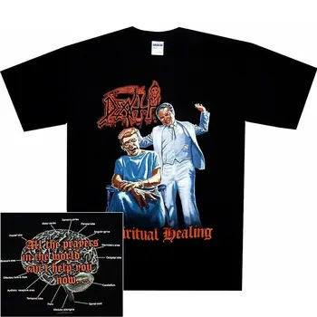 Mirties Dvasinio Gydymo Shirt S-XXL Death Metalo marškinėliai europos sąjungos Oficialusis T-Shirt Naujas Cool Trumpas Rankovės Marškinėliai Vyrams