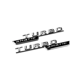 2VNT 4MATIC TURBO, BITURBO Emblema Automobilio Sparno Apdaila Lipdukas Mercedes Benz AMG CLA GLA W203 W204 W205 W202 C180 C200 C117 C207