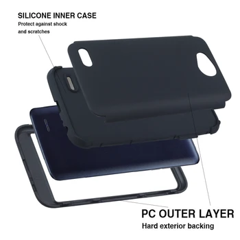360 Visiškai Apsaugoti Coque LG X 2 Galios Telefono dėklas Silicio LG X Power2 padengti Dual layer Plastikiniai Atgal atveju LG X 2 Galios dangtis