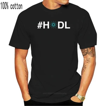 2019 Spausdinti Vyrų Marškinėliai Medvilnės trumpomis Rankovėmis HODL Cardano T-Shirt Moterims marškinėlius
