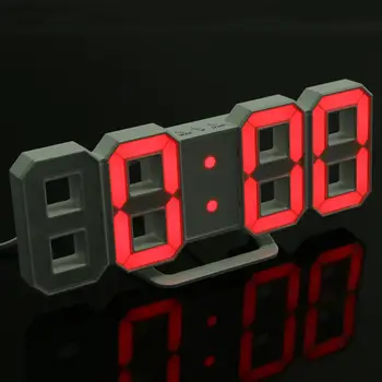 Skaitmeninis Elektroninis Stalinis Laikrodis LED Laikrodis 12/24 Valandų Ekranas Žadintuvą ir Snaudimo 8888 Ekranas Mėlyna Žalia Raudona Balta