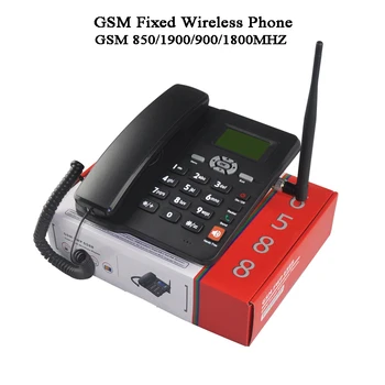 2 Sim kortelės 2G GSM fiksuotas belaidis telefonas FWP Lansline telefonu Skambinti į/iš Kostiumą Telemarketingo Signalizacijos darbalaukio Fiksuoto ryšio telefono