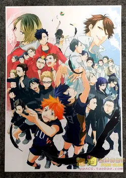 8 Vnt/set Haikyuu!! Plakatas Anime Hinata Shoyo Kageyama Tobio Sugawara Koushi Sienos Nuotraukas Kambarys Lipdukų, Žaislų, A3 Filmų Plakatai