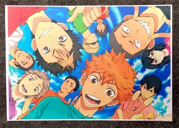 8 Vnt/set Haikyuu!! Plakatas Anime Hinata Shoyo Kageyama Tobio Sugawara Koushi Sienos Nuotraukas Kambarys Lipdukų, Žaislų, A3 Filmų Plakatai