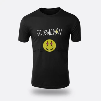 J Balvin Šypsena Tees Mens Juoda S-3Xl T-Shirt