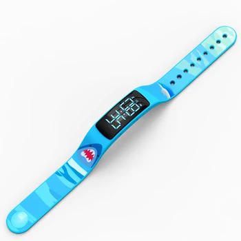 Spalvinga animacinių filmų, Mados Kamufliažas Moterų Skaitmeninio Sporto laikrodis atsparus Vandeniui Elektros Šviesos Laikrodis Įkrovimo LED Laikrodį 2020 m.