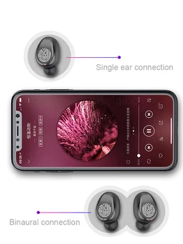 F9 TWS Originalios Bluetooth 5.1 Ausinės Belaidės Ausinės Touch laisvų Rankų įranga 9D HiFI Stereo In-ear Sporto Ausinių Su Mikrofonu
