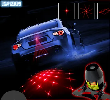 Optikos LED Automobilių, Motociklų Lazerio Priešrūkinis Žibintas Stabdžių Susidūrimo Lempų Automobilių Lipdukas 