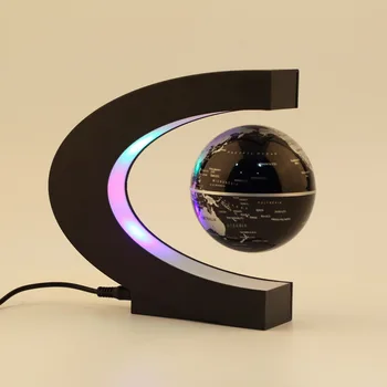 Naujas Atvykimo 1Pcs Naujovė Apdailos Magnetic Levitation Plūduriuojantis Mokyti Mokslo Pasaulyje Pasaulio Žemėlapio Puošmena Kalėdų Dovana MUMS Plug
