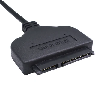 TISHRIC Originalus Juoda Didelės Spartos USB 3.0 15+7 22Pin SATA III Laidas 2.5