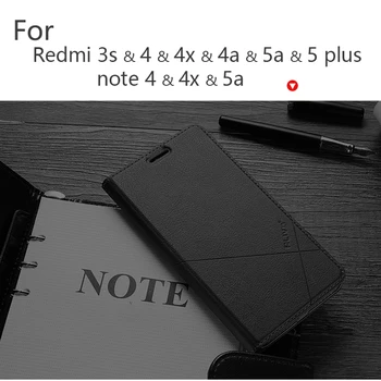 Rankų Už Xiaomi Redmi pastaba 7 6 5 4x 5a redmi K20 7 6 6a pro 3 4 pro 4a 5a Odos Atveju Redmi 5 PU Plus Flip Cover