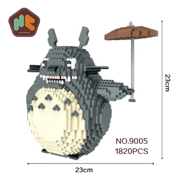 HC Didelis Dydis Magija Blokai Totoro Mini Plytų Anime 