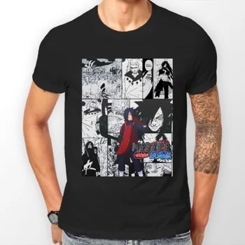 Madara Uchiha Manga Juostelės Naruto Anime Manga Unisex Marškinėlius T-Marškinėliai Tee VISŲ DYDŽIŲ Animacinių filmų marškinėliai vyrams Unisex Naujas Mados