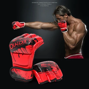 Profectional MMA Pirštinės Treniruotės Punch Ultimate Puspirštinės Sanda Kovos Mokymo Sandbag Įranga Poros Suaugusių Vyrų, moterų