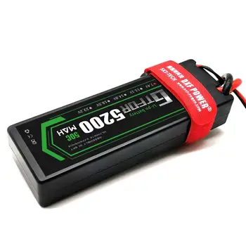 GTFDR RC Automobilių Lipo Baterijos 7.4 V 5200mah 50C Sunku Atveju Bateria Lipo Dėl Buggy, Truggy Vengiantysis BX trx4 SCX10 RC VISUREIGIS RC AUTOMOBILIŲ