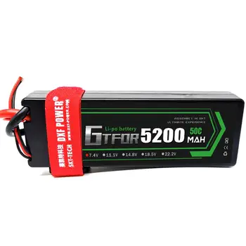 GTFDR RC Automobilių Lipo Baterijos 7.4 V 5200mah 50C Sunku Atveju Bateria Lipo Dėl Buggy, Truggy Vengiantysis BX trx4 SCX10 RC VISUREIGIS RC AUTOMOBILIŲ