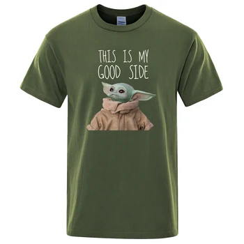 Tai Yra Mano Gerosios Pusės Print T-shirts Animacinių filmų Vyrų Marškinėliai 2020 Metų Vasaros Medvilnės trumpomis Rankovėmis vyrams Marškinėlius Jedi Viršuje Harajuku Streetwear