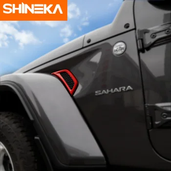 SHINEKA Automobilių Lipdukai jeep wrangler jl Lapų plokštė oro įleidimo apdaila, ABS Lipdukas, skirtas jeep wrangler jl priedai