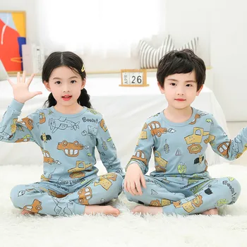 Vaikų Pižama, Nauja Rudens ilgomis rankovėmis marškinėliai Ziajać Drabužių Rinkinys Vaikams, Pižamos Berniukams, Mergaitėms Pižama Baby Kūdikių Medvilnės Sleepwear
