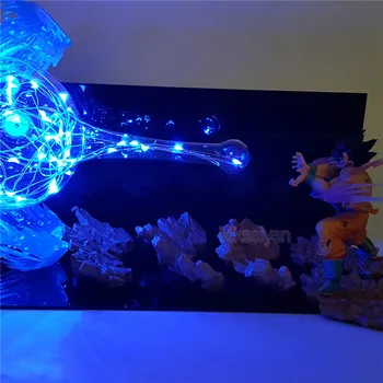 Lampara Dragon Ball Gokas Veiksmų Skaičius, Kaiohken Galios Poveikis Scena PVC Modelis Žaislas Figuras Dragon Ball Gokas DBZ Lėlės, Žaislai