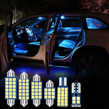 Už Škoda Yeti 5L 2013 m. m. m. 2016 m. 2017 5vnt 12v Automobilio Vidaus apšvietimo LED Lemputės Komplektą Dome Skaitymo Lempos Kamieno Šviesos Priedai