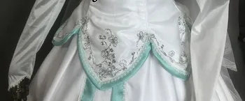 Pagal Užsakymą Pagaminti Ariel Vestuvių Suknelė Halloween Kostiumai Suaugusiųjų Ariel Kostiumas Balta Suknelė, Šydas, Išgalvotas Karnavalas