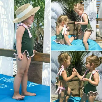 Bamblys Vaikams Baby Girl Bikini Nustatyti Maudymosi Kostiumėlį, Maudymosi Kostiumėliai, Paplūdimio Maudymosi Kostiumas