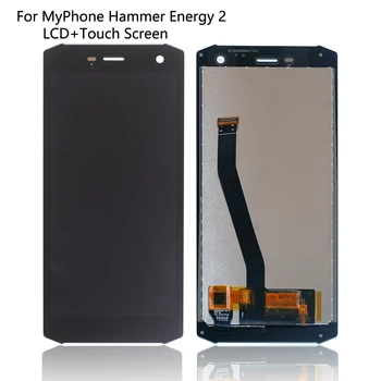 Originalą myPhone Plaktukas Energijos 2 LCD Ekranas Jutiklinis Ekranas skaitmeninis keitiklis Asamblėjos Plaktukas Energijos 2 Ekranas LCD
